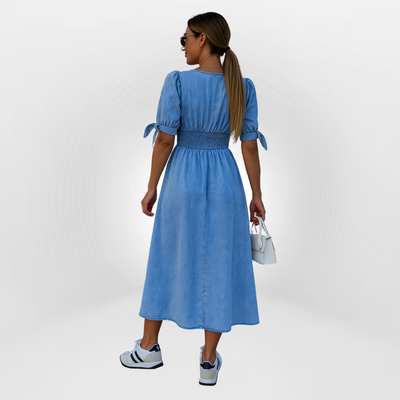 Kalina™ – Jeansowa sukienka z nutą retro