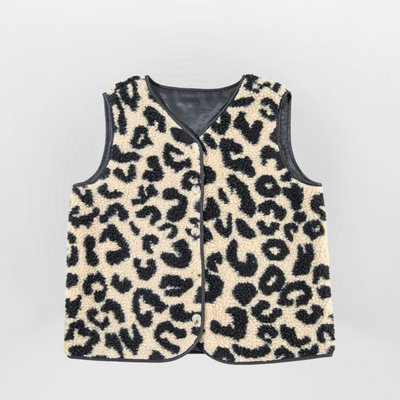 Jagoda™ – Letnia kamizelka teddy w panterkę