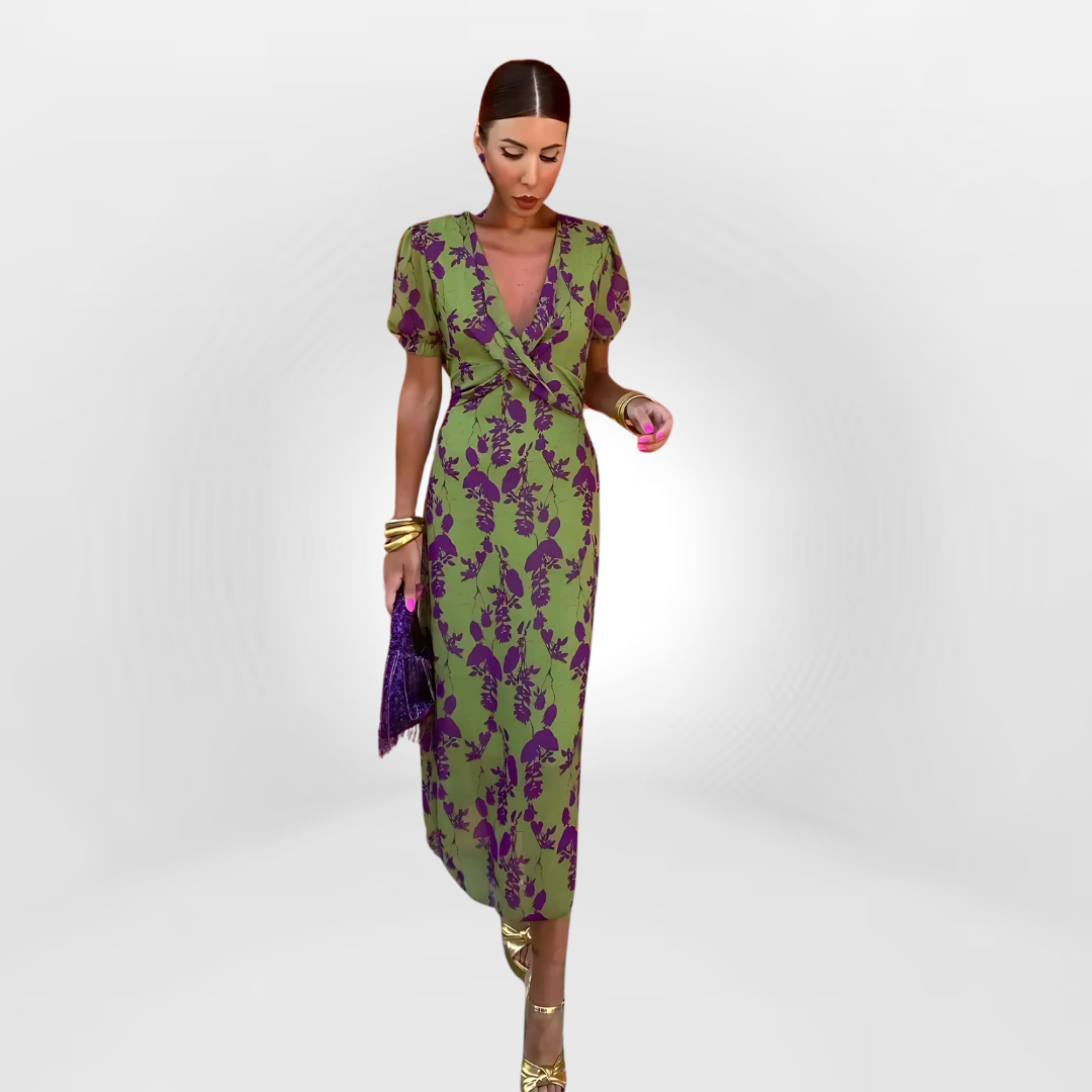 Kasia™ - Elegancka Sukienka w Kwiaty