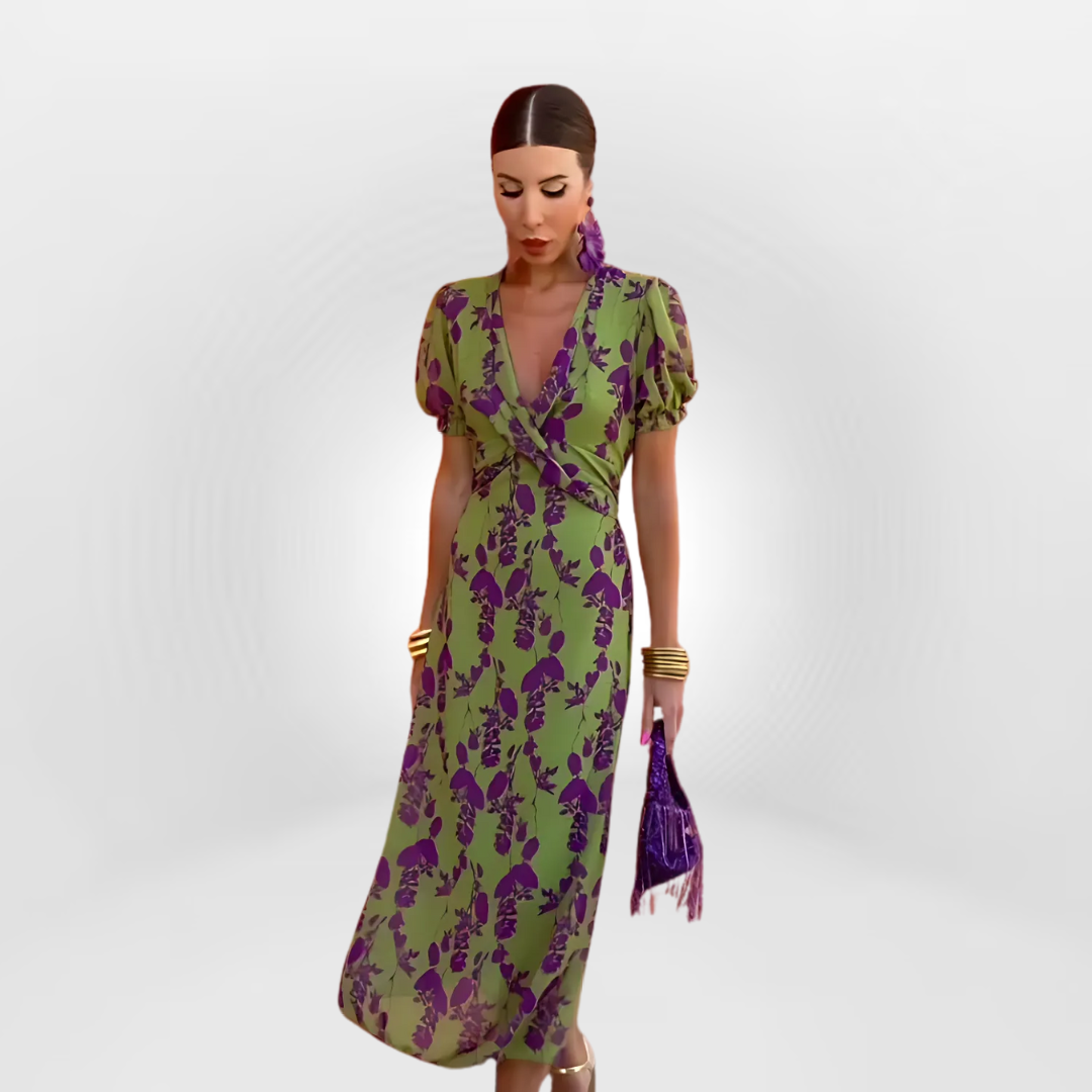 Kasia™ - Elegancka Sukienka w Kwiaty